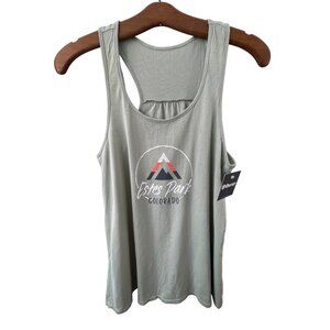 Ouray Tank Top Size Medium Mineral Wash Flowy Estes Park Colorado Sage NEW